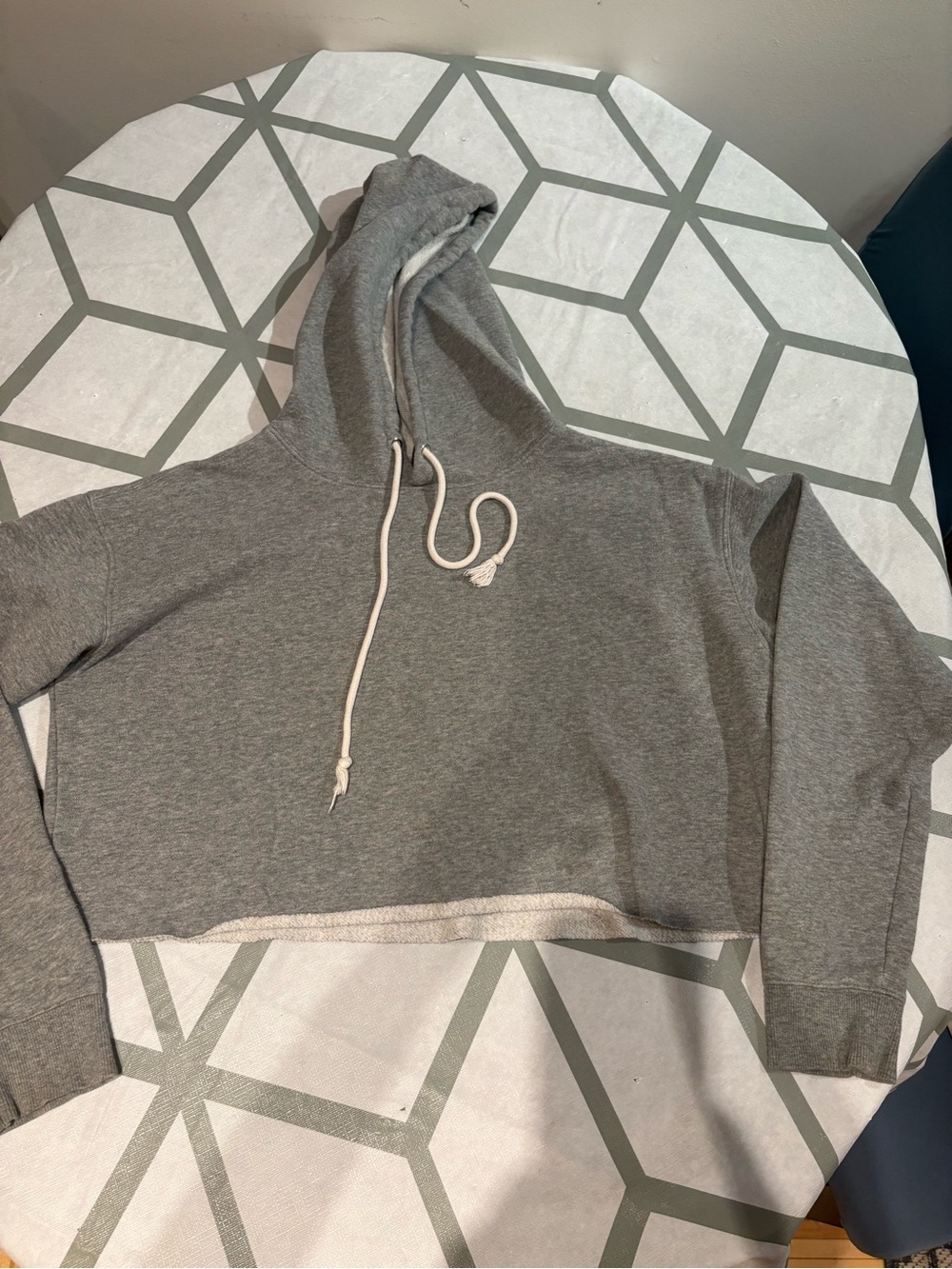 3/15$ crop wild fable Gray Cropped Hooded Sweatshirt